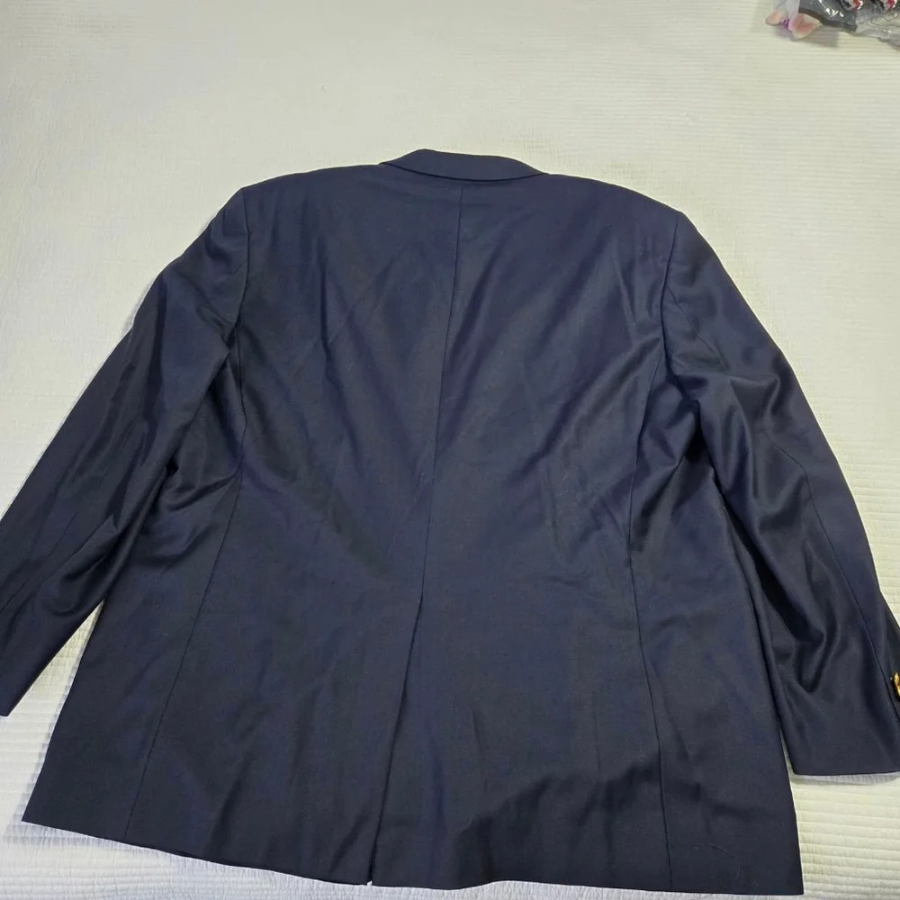 Men's LAUREN Ralph Lauren Navy Gold Button Blazer